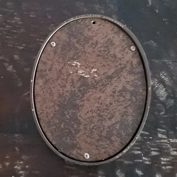 VINTAGE PAIR OF OVAL PORTRAITS BOY AND GIRL WALL DECOR PICTURES Puppies Overalls - Picture 5 of 8